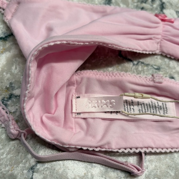 SKIMS Fits Everybody Picot Skimpy Scoop Bralette Rare Cherry Blossom NWT - Picture 9 of 9